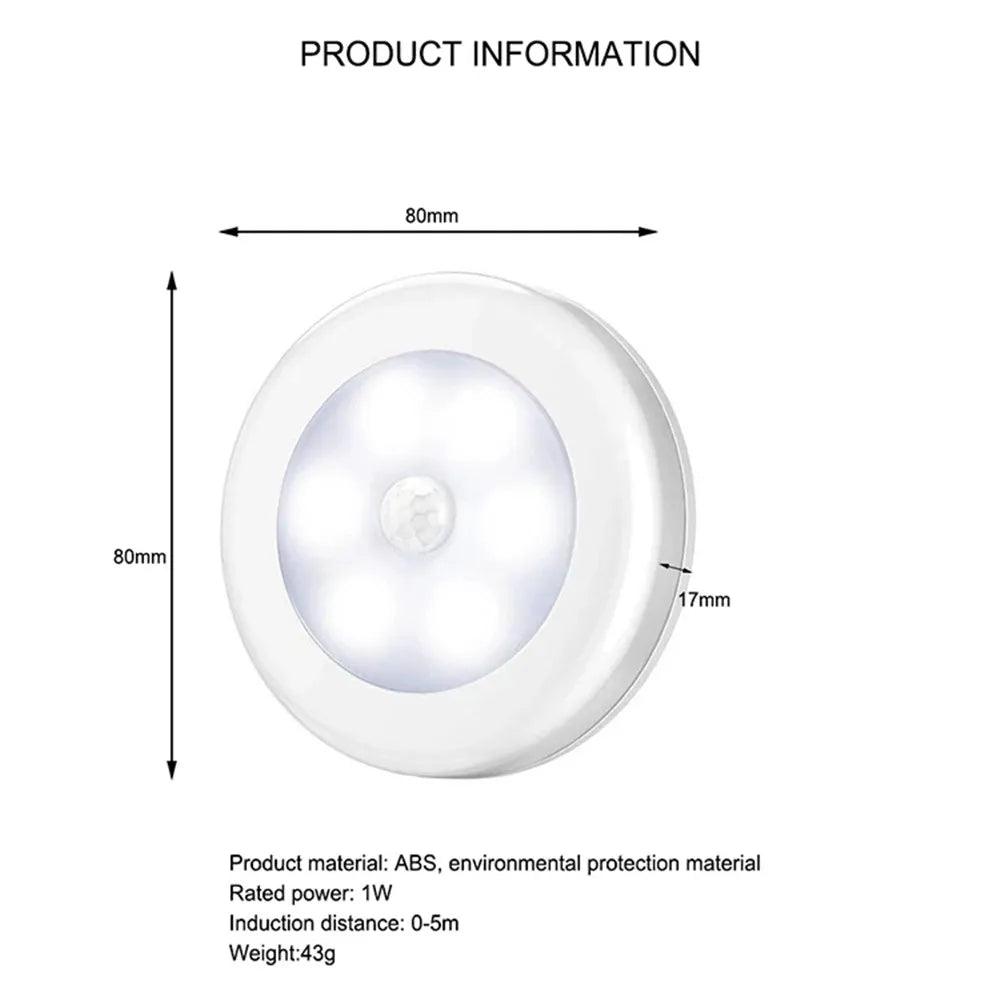 6LED Battery Operated Under Cabinet Led Puck Light - Lumaz