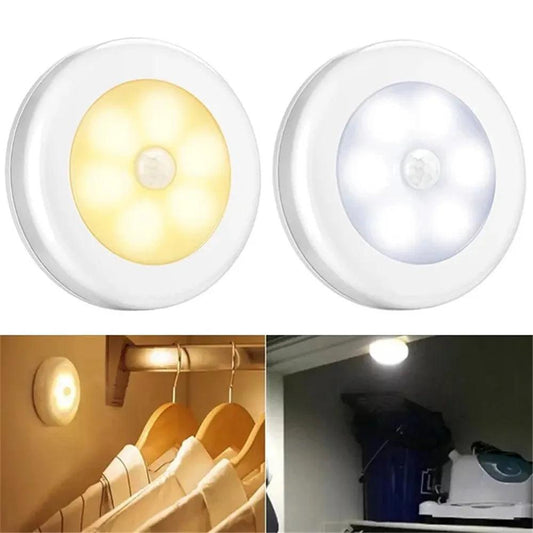 6LED Battery Operated Under Cabinet Led Puck Light - Lumaz