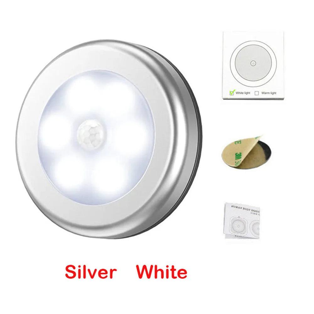 6-LED Battery Operated Under Cabinet Led Puck Light - Lumaz