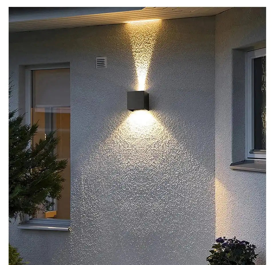 6W LED Outdoor Wall Lights With Adjustable Surface Garden Porch Wall Sconce