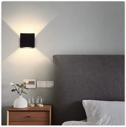 6W Modern Indoor Wall Lamp Up Down Wall Mount Lights for Living Room Bedroom