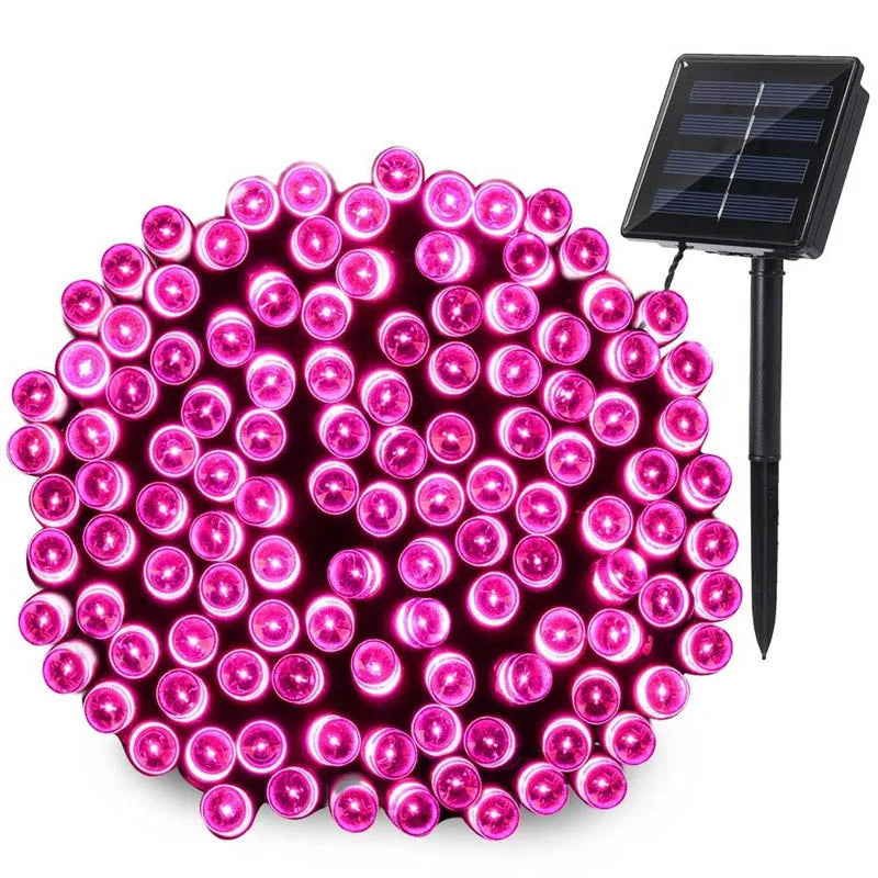 7m/12m/22m Led Christmas Lights, Waterproof Solar Outdoor String Lights - Lumaz