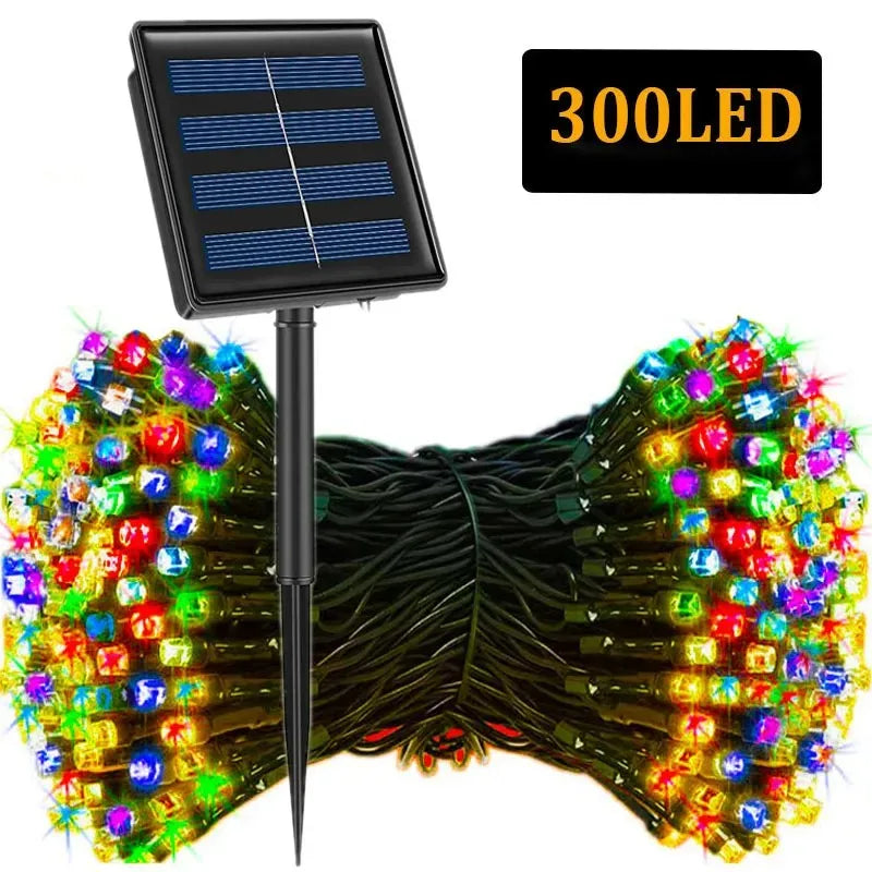 8 Mode Solar Outdoor String Lights Led Christmas Lights 8-33m - Lumaz