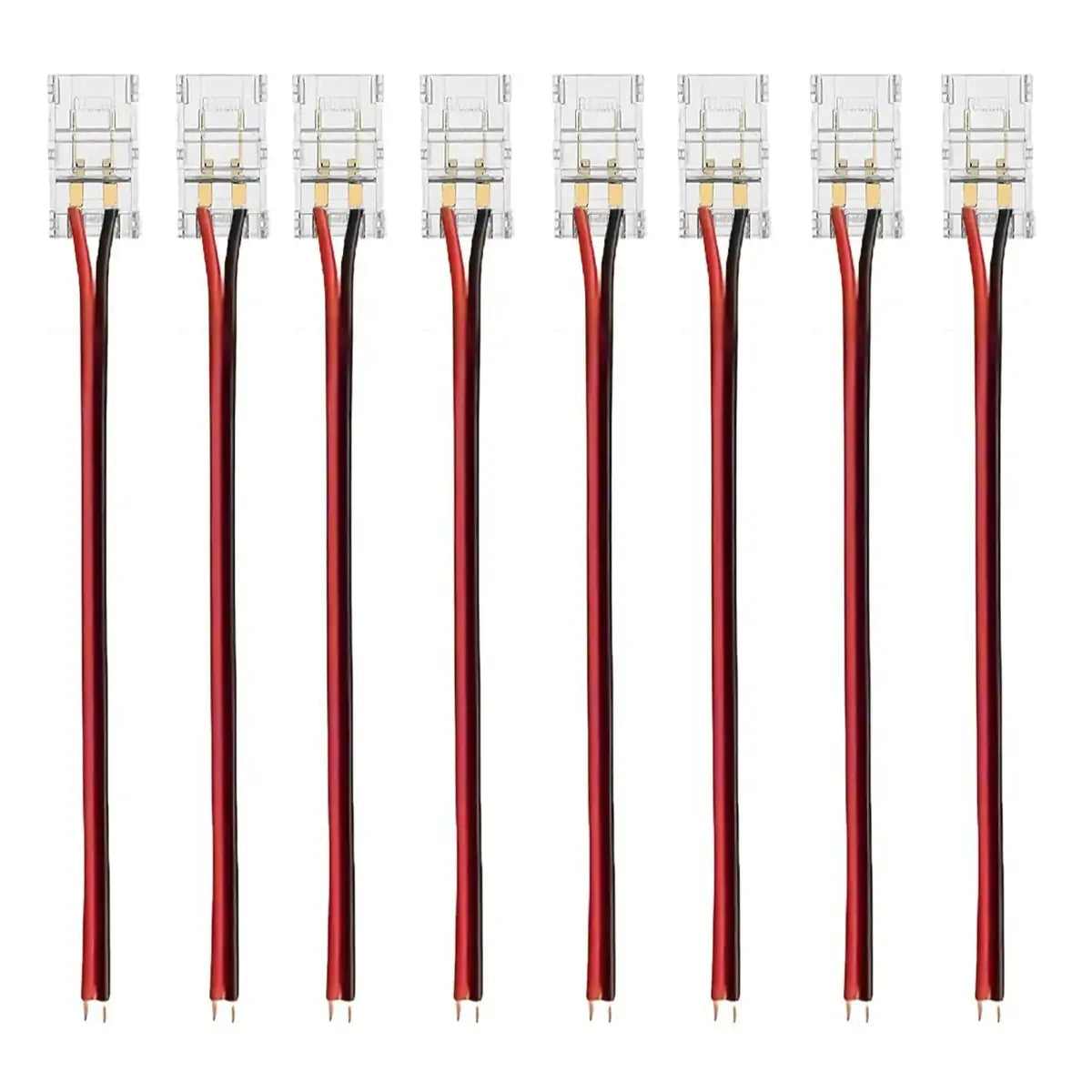 8mm COB/SMD LED Strip Lights Connector - Welding-Free, 12V/24V