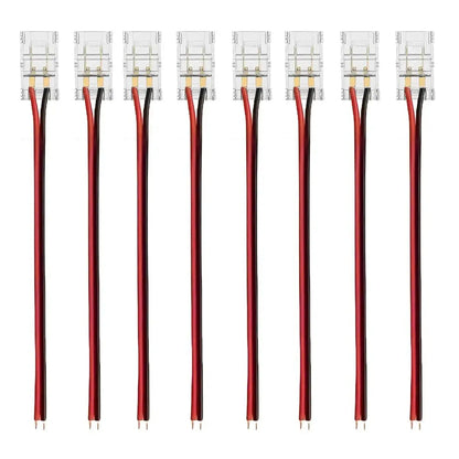 8mm COB/SMD LED Strip Lights Connector - Welding-Free, 12V/24V