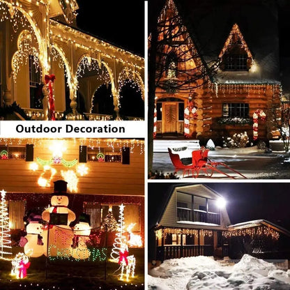 IP65 7-20M LED Christmas Icicle Lights For Street Eave Decor - Lumaz