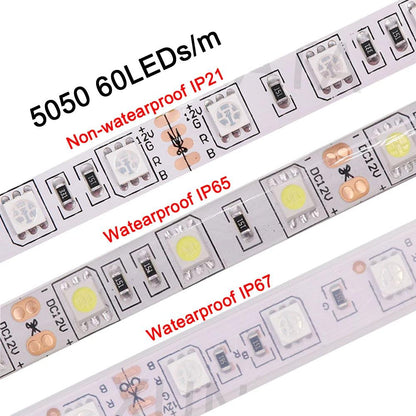 12V LED Strip Light SMD 5630 RGB 120led 60LED 240LED With 9 Colors 5M - Lumaz