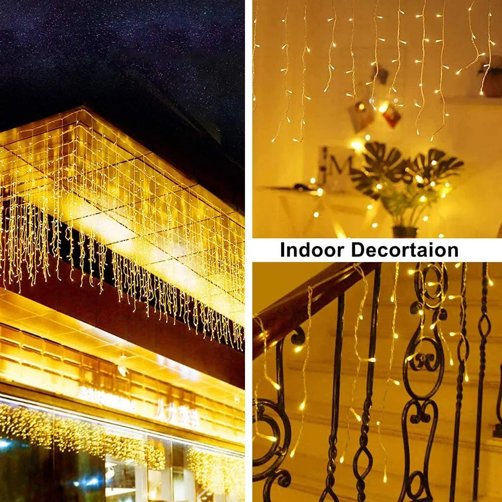 IP65 7-20M LED Christmas Icicle Lights For Street Eave Decor - Lumaz