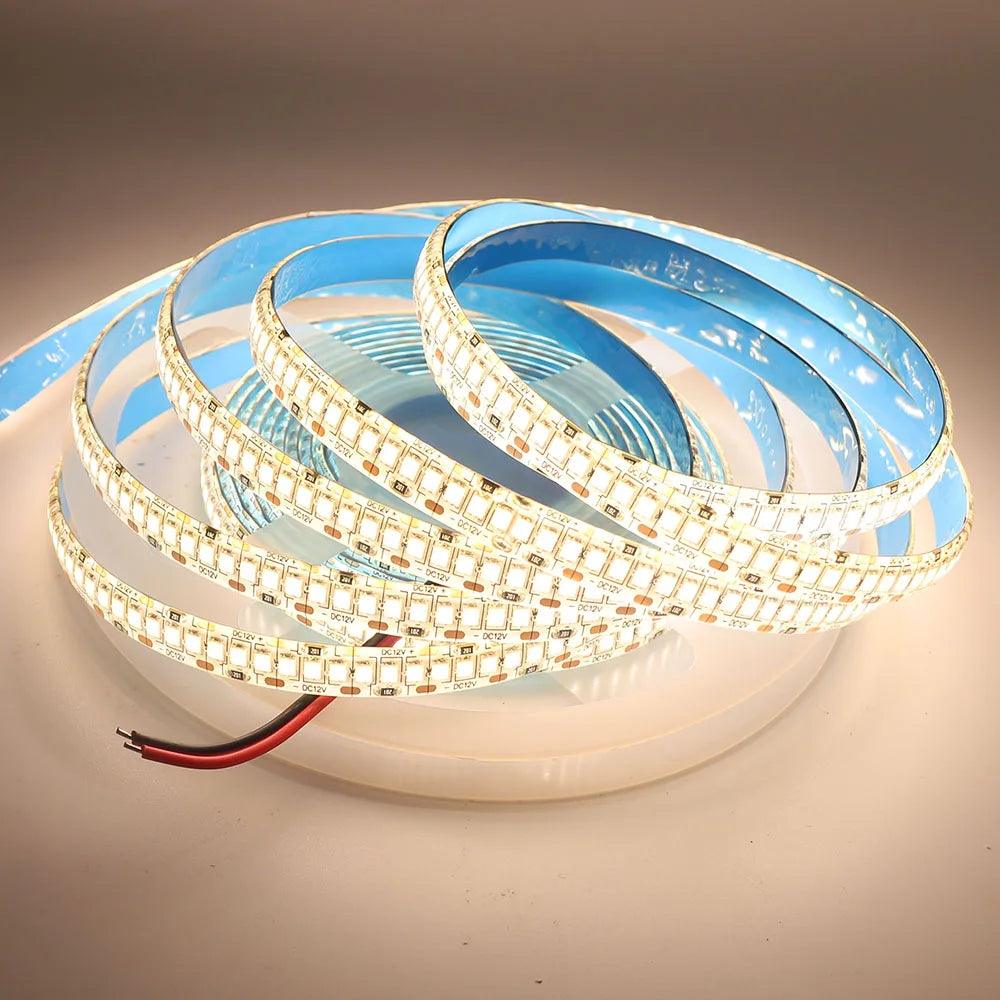 12V SMD 2025/2835 IP65/IP67 Waterproof LED Strip Light With 120/240/480 LEDs, Flexible Cabinet Lingting - Lumaz