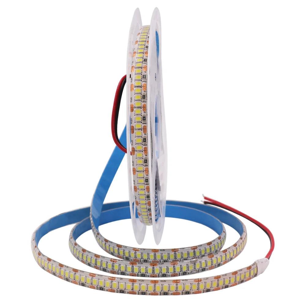 12V SMD 2025/2835 IP65/IP67 Waterproof LED Strip Light With 120/240/480 LEDs, Flexible Cabinet Lingting - Lumaz