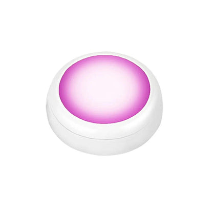 RGBW Dimmable Battery Operated Remote Control Under Cabinet LED Puck Light - Lumaz