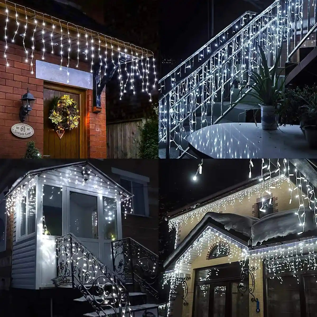 IP65 7-20M LED Christmas Icicle Lights For Street Eave Decor - Lumaz