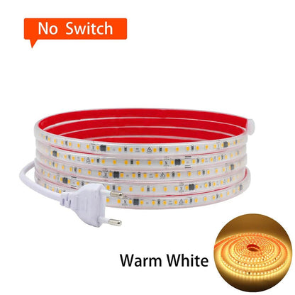 220V SMD 2835 IP65 Waterproof Flexible LED Strip Light With IC Rectifier, 120LEDs - Lumaz