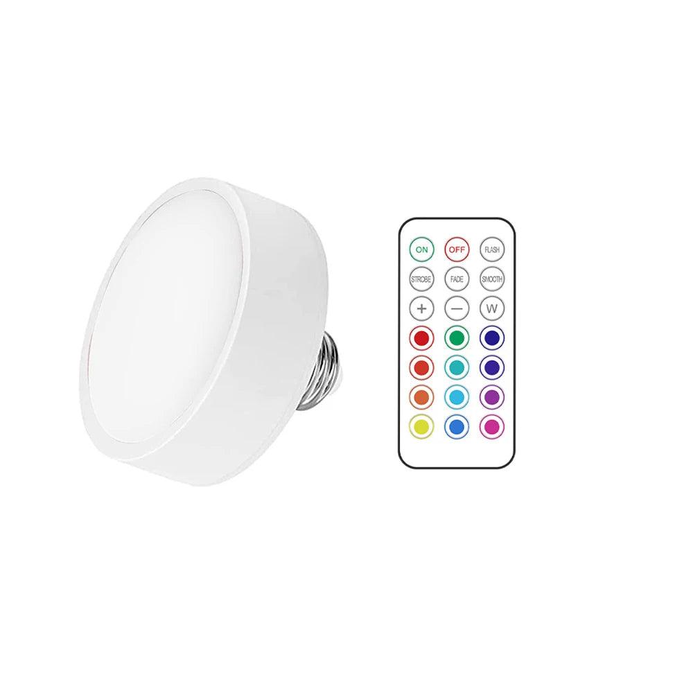 E26/E27 Base RGB Color Remote Control Under Cabinet Led Puck Lights - Lumaz