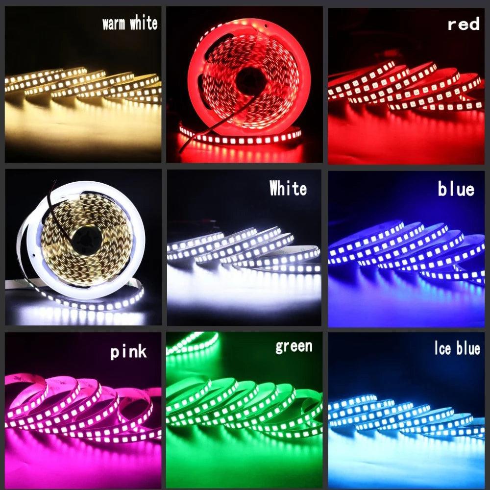 12V LED Strip Light SMD 5630 RGB 120led 60LED 240LED With 9 Colors 5M - Lumaz