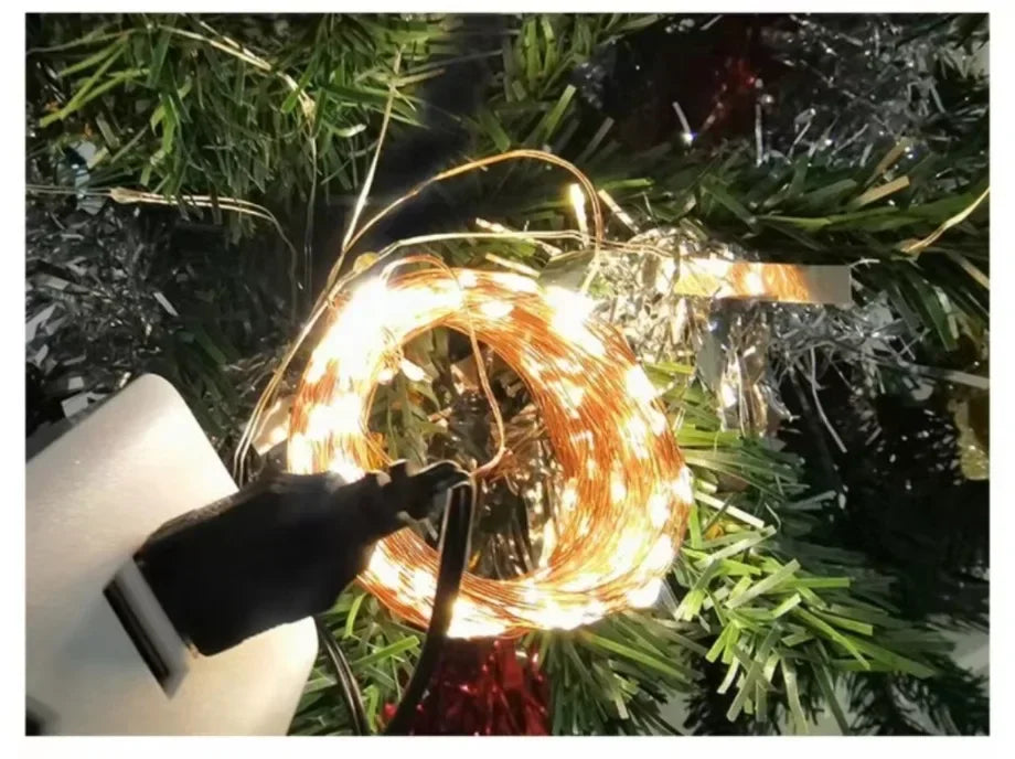 USB LED Outdoor Fairy String Lights With Copper Wire Waterproof For Holiday Lighting