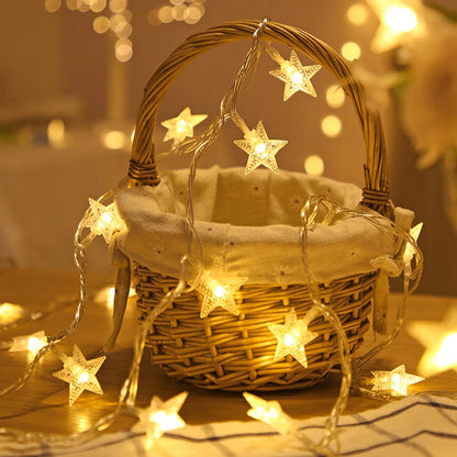 LED Outdoor String Lights - Star Chain Lights, Fairy Lights With USB Plug