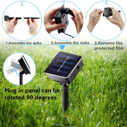 Solar LED Meteor Shower Rain Lights Outdoor String Lights Waterproof Christmas Decoration