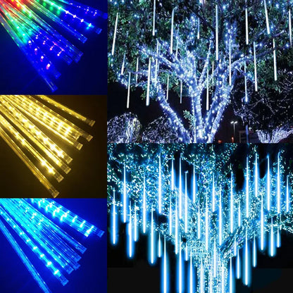 Solar LED Meteor Shower Rain Lights Outdoor String Lights Waterproof Christmas Decoration