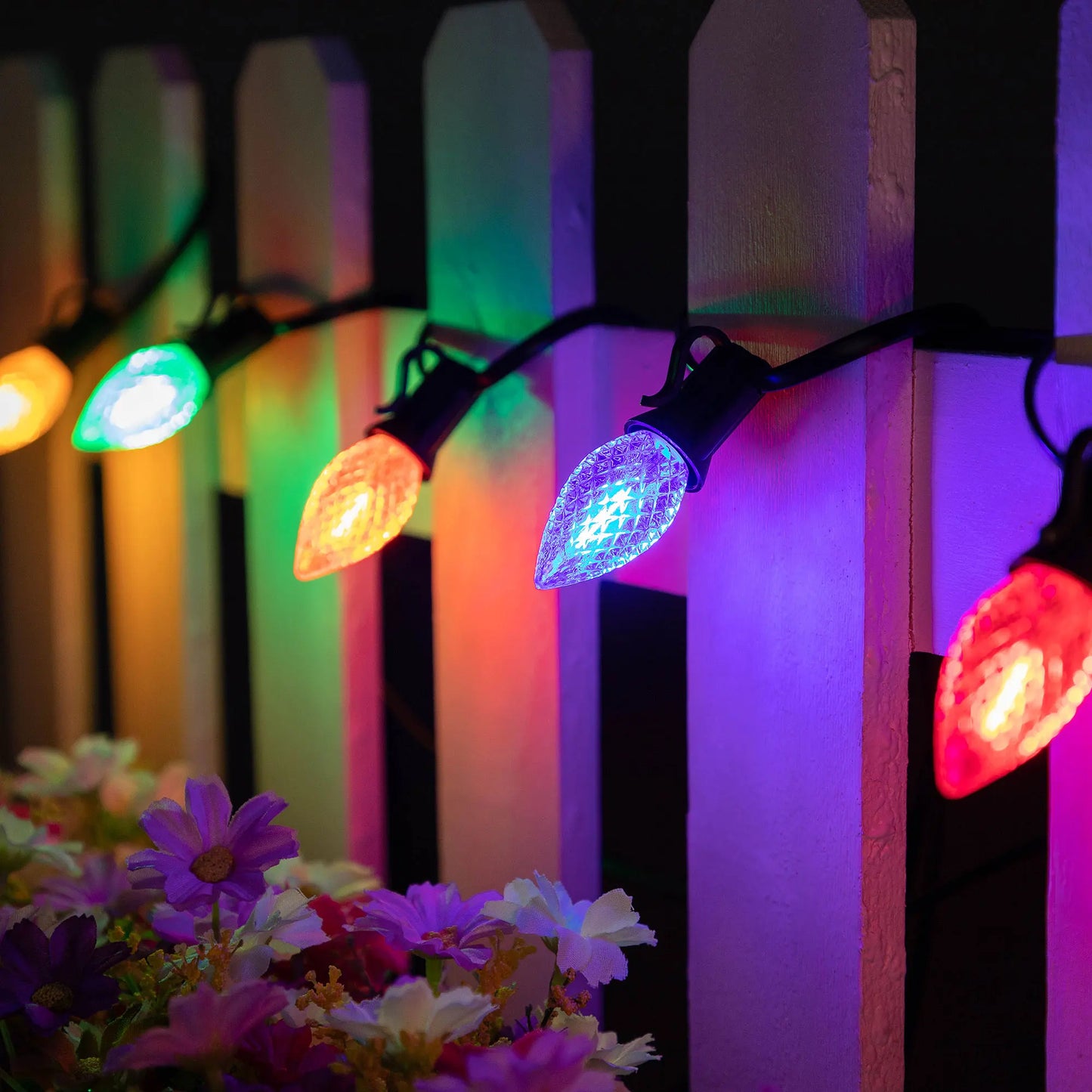 Colorful C7 Led String Lights 110V/220V Street Garland Light Waterproof Shatterproof Outdoor Christmas Decoration - Lumaz