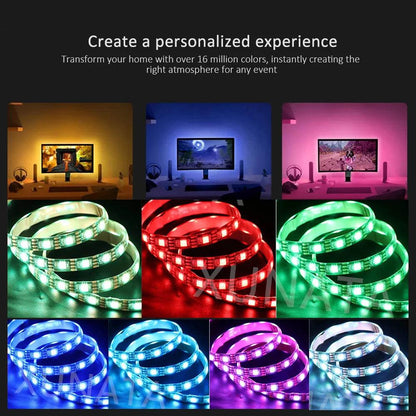 5v SMD 5050 RGB LED Strip Light Flexible Tape Light Waterproof With 4pin Plug - Lumaz