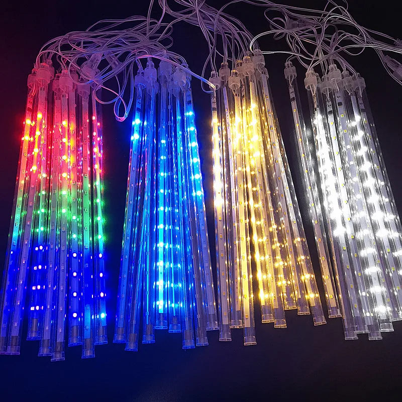 Solar LED Meteor Shower Rain Lights Outdoor String Lights Waterproof Christmas Decoration