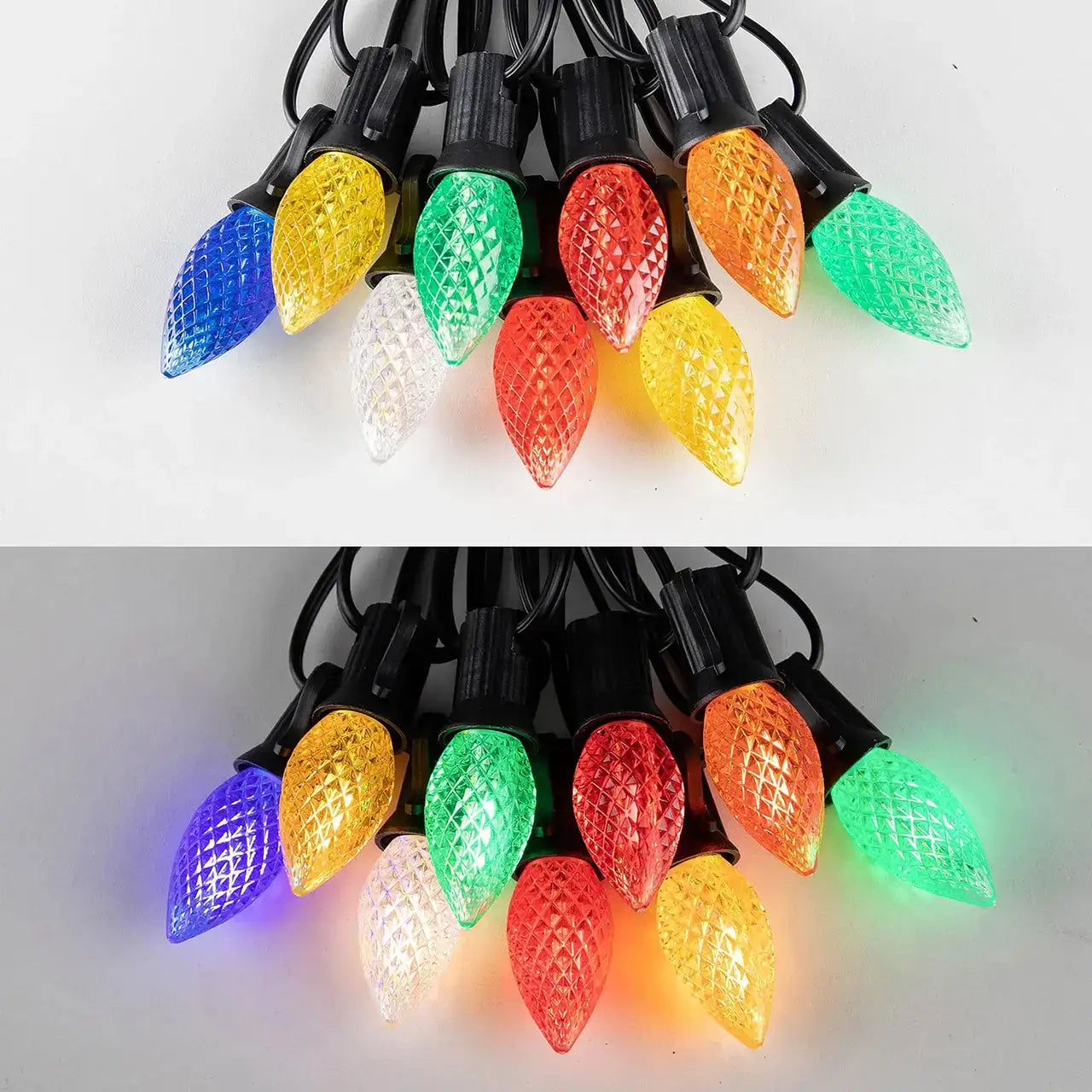 Colorful C7 Led String Lights 110V/220V Street Garland Light Waterproof Shatterproof Outdoor Christmas Decoration - Lumaz