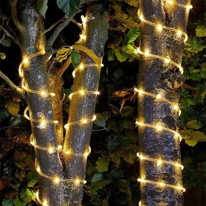 Solar Led Tube Rope Lights For Outdoor Garden Christmas Decoration - Lumaz