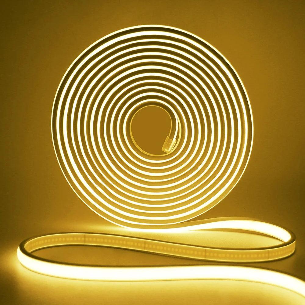 12V IP68 Waterproof COB Neon LED Strip Light With 320LEDs High Density Liner Lighting - Lumaz