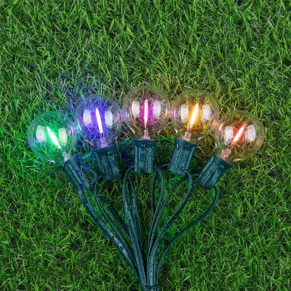 Multicolor G40 Outdoor String Lights, 110V Led String Light Waterproof Connectable