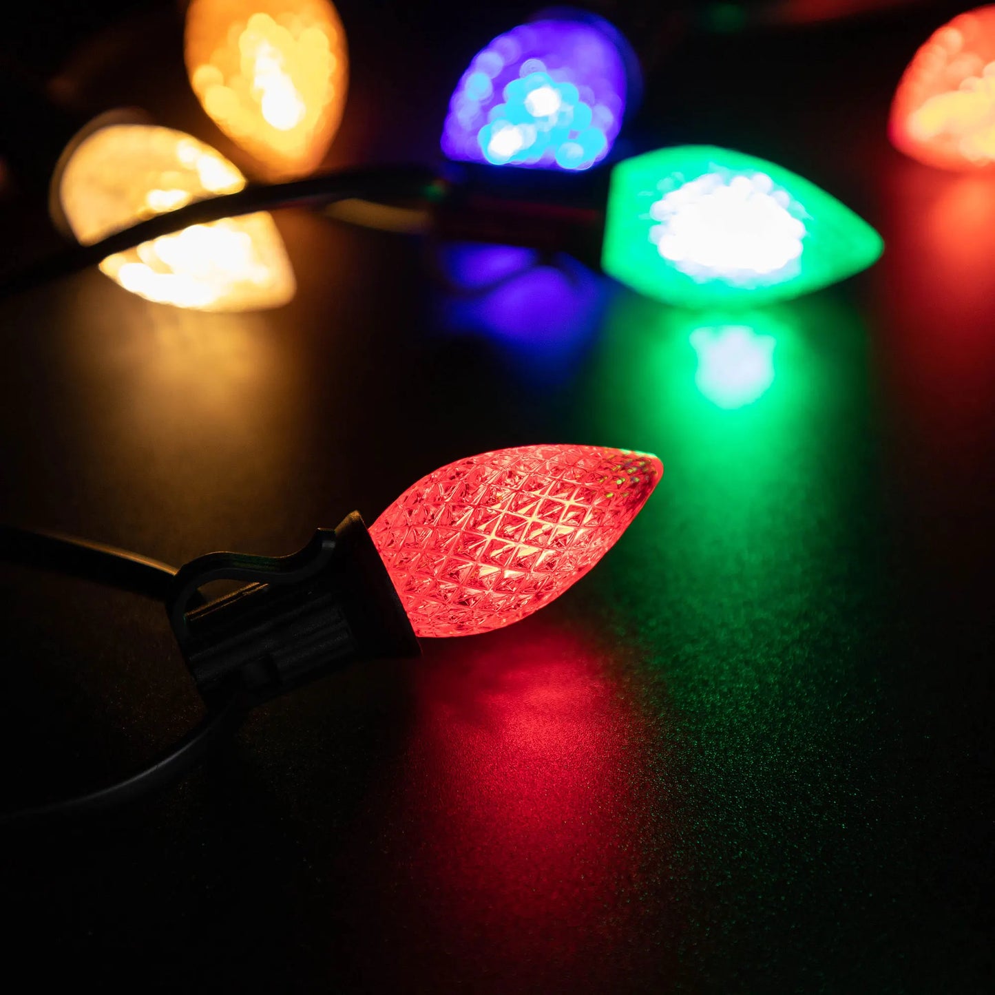 Colorful C7 Led String Lights 110V/220V Street Garland Light Waterproof Shatterproof Outdoor Christmas Decoration - Lumaz