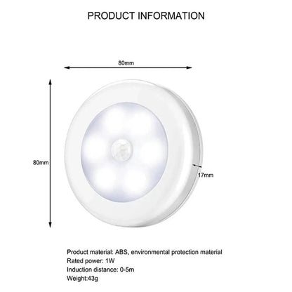 6-LED Battery Operated Under Cabinet Led Puck Light - Lumaz