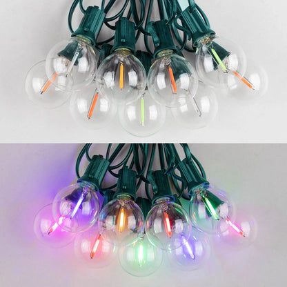 Multicolor G40 Outdoor String Lights, 110V Led String Light Waterproof Connectable