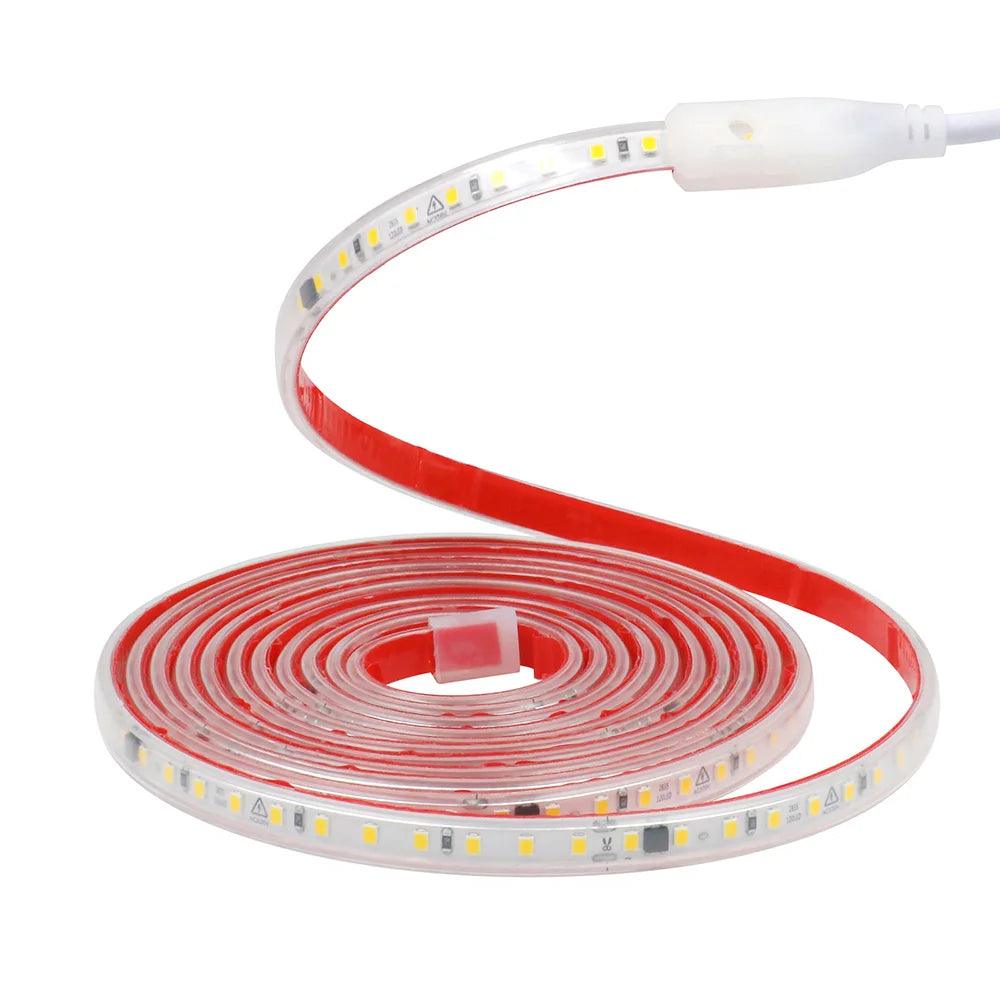 220V SMD 2835 IP65 Waterproof Flexible LED Strip Light With IC Rectifier, 120LEDs - Lumaz