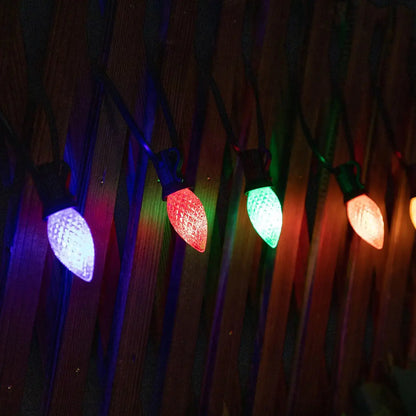 Colorful C7 Led String Lights 110V/220V Street Garland Light Waterproof Shatterproof Outdoor Christmas Decoration - Lumaz