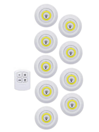 Battery Operated Dimmable COB LED Puck Lights For Kitchen Cabinet - Lumaz