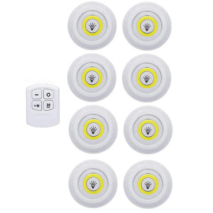 Battery Operated Dimmable COB LED Puck Lights For Kitchen Cabinet - Lumaz