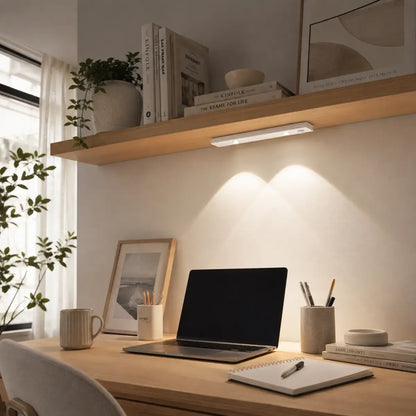 3-farbige, umschaltbare LED-Unterbauleuchte – USB-aufladbar, Bewegungssensor