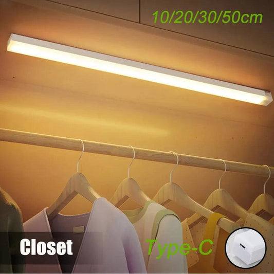 Battery Operated Motion Sensor Under Cabinet LED Light Bar with TypeC Rechargeable - Lumaz