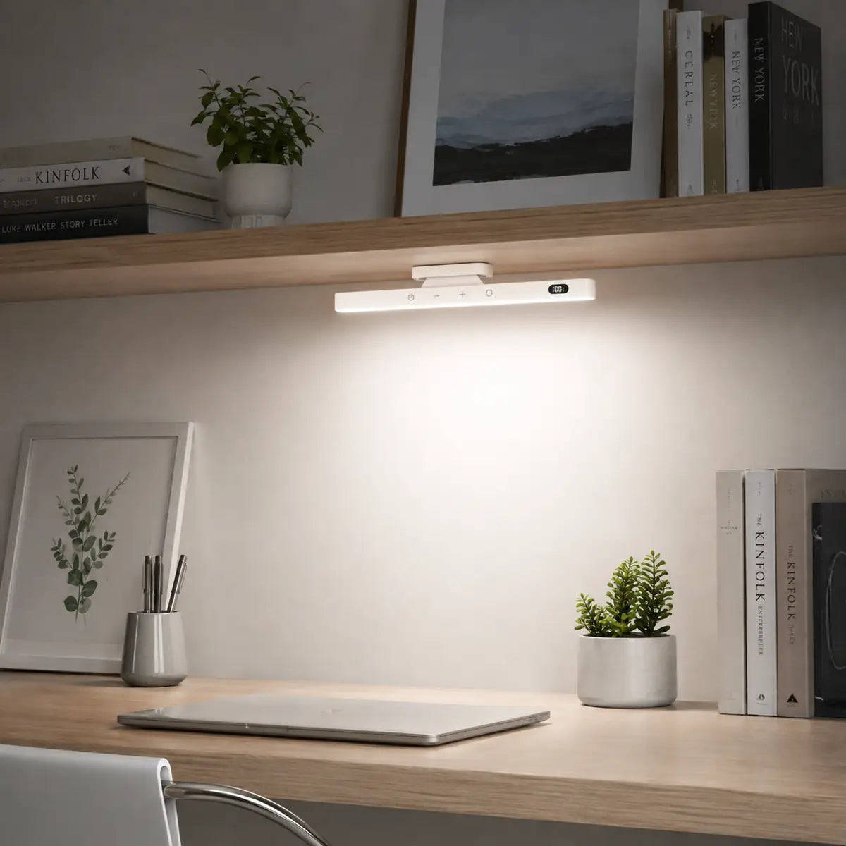 2500mAh Rechargeable Under Cabinet LED Light Bar - Three-Color Light, Magnetic Base