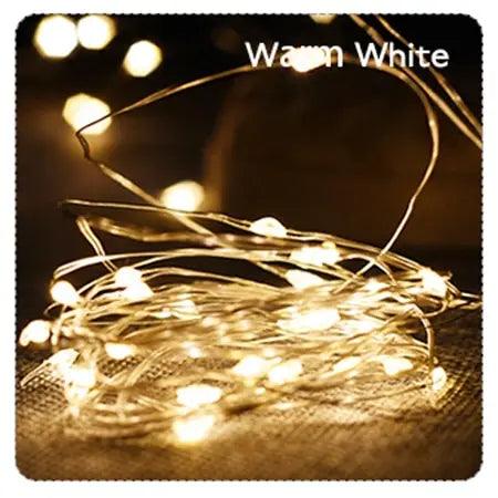 Battery Powered Copper Wire LED Fairy String Lights Lumaz - Lumaz