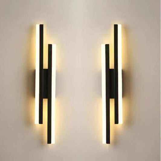 Bedroom LED Wall Light Copper Line Pipe Acrylic Lampshade for Indoor Lighting