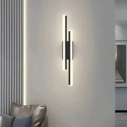 Bedroom LED Wall Light Copper Line Pipe Acrylic Lampshade for Indoor Lighting