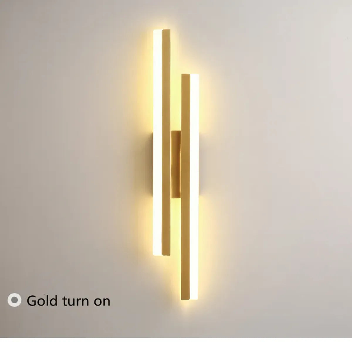 Bedroom LED Wall Light Copper Line Pipe Acrylic Lampshade for Indoor Lighting