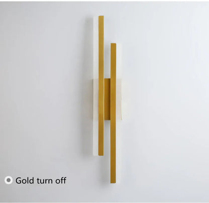 Bedroom LED Wall Light Copper Line Pipe Acrylic Lampshade for Indoor Lighting