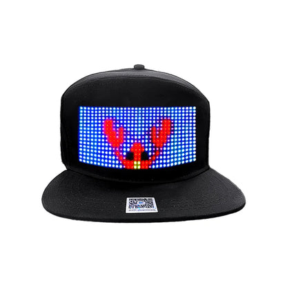 Bluetooth LED Matrix Board Baseball Hat with RGB Programmable Matrix Board - Lumaz