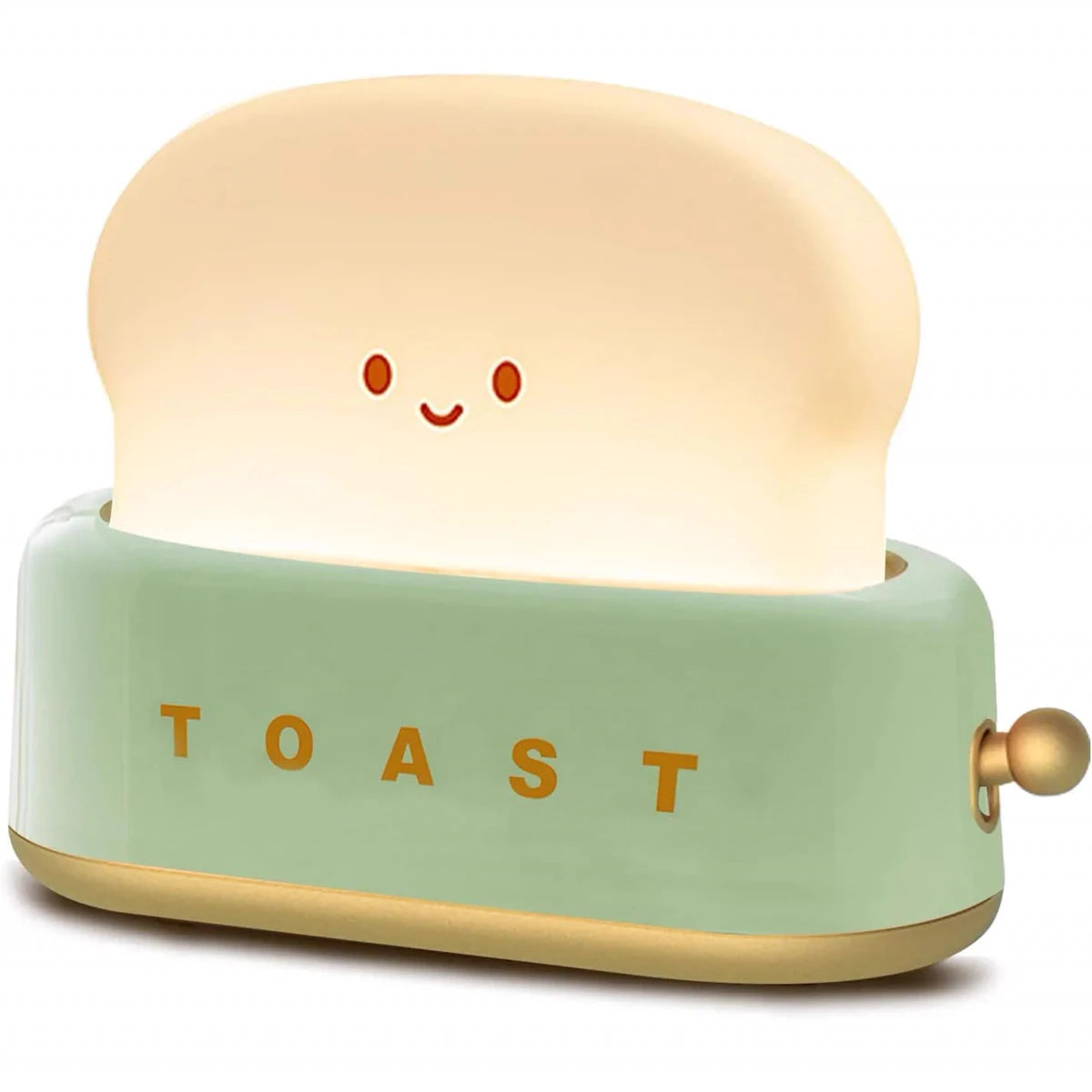 LED-Nachtlicht mit Brot-Toast-Motiv, niedliche Deko für Zuhause, Kawaii-Tischlampe mit Brot-Timer