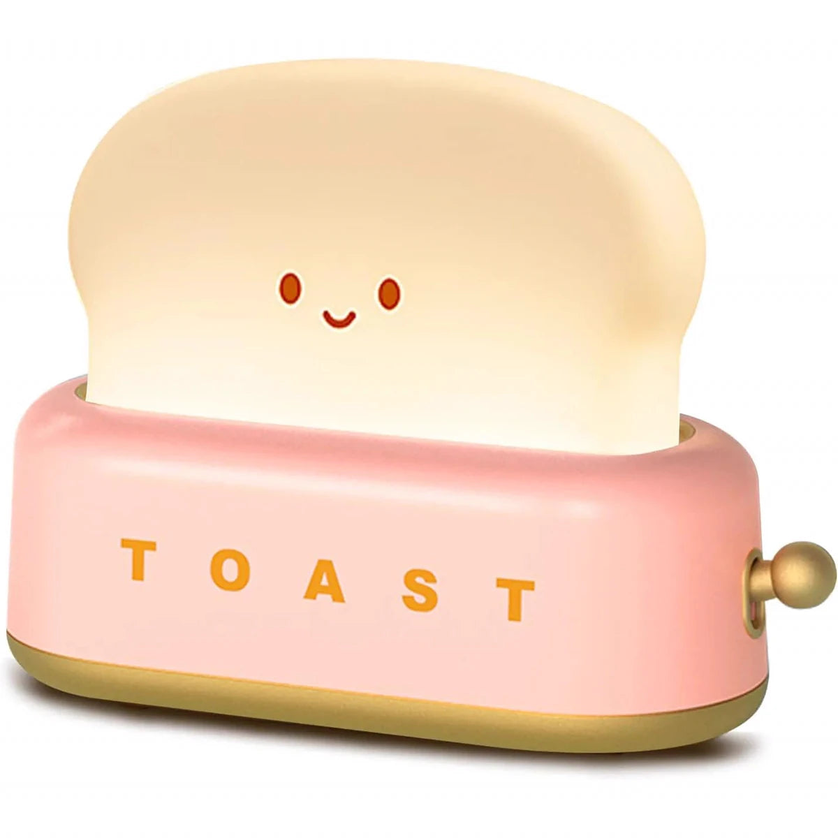 LED-Nachtlicht mit Brot-Toast-Motiv, niedliche Deko für Zuhause, Kawaii-Tischlampe mit Brot-Timer