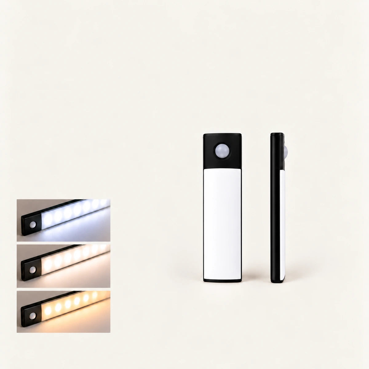 Wiederaufladbare kabellose LED-Unterbauleuchte – Bewegungssensor, 3 Farbtemperaturen, USB-C