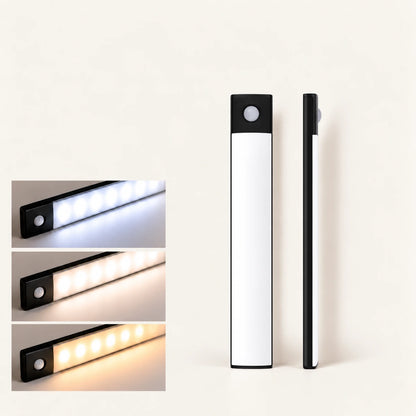 Wiederaufladbare kabellose LED-Unterbauleuchte – Bewegungssensor, 3 Farbtemperaturen, USB-C